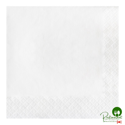 Creative Converting 58000B White 3-Ply 1/4 Fold Luncheon Napkin - 500/Case