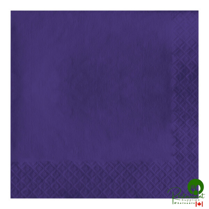Creative Converting 139194135 Black Velvet 2-Ply 1/4 Fold Luncheon Napkin - 600/Case