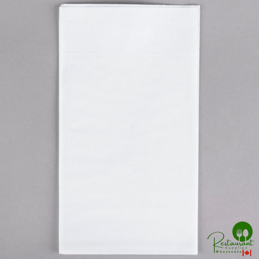 Creative Converting 95000 White 3-Ply Guest Towel / Buffet Napkin - 192/Case