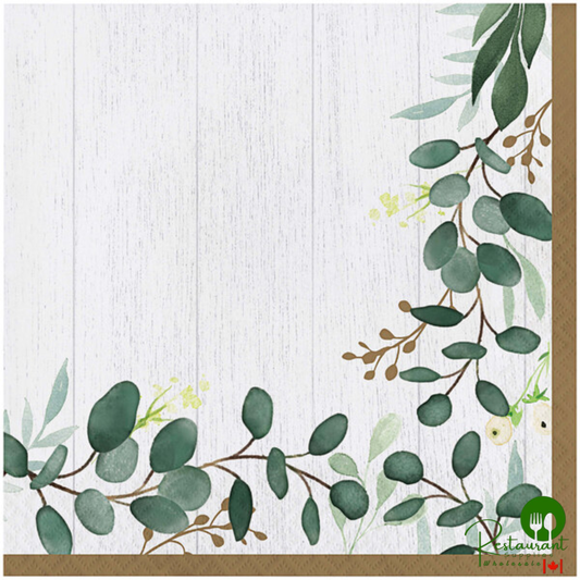 Creative Converting Eucalyptus Green 2-Ply 1/4 Fold Luncheon Napkin - 192/Case
