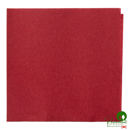 10" x 10" Cream Airlaid Linen-Feel 1/4 Fold Beverage Napkin By Prime - 1,000/Case