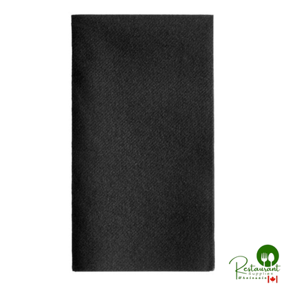 15" x 17" Navy Airlaid Linen-Feel 1/8 Fold Dinner Napkin By Prime - 500/Case