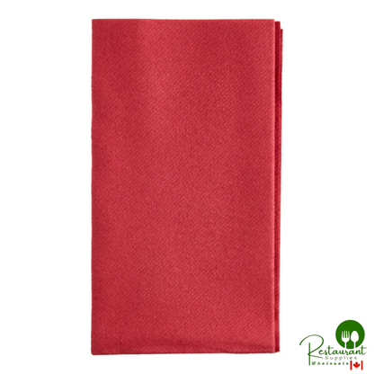 15" x 17" Navy Airlaid Linen-Feel 1/8 Fold Dinner Napkin By Prime - 500/Case