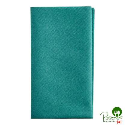 15" x 17" Navy Airlaid Linen-Feel 1/8 Fold Dinner Napkin By Prime - 500/Case