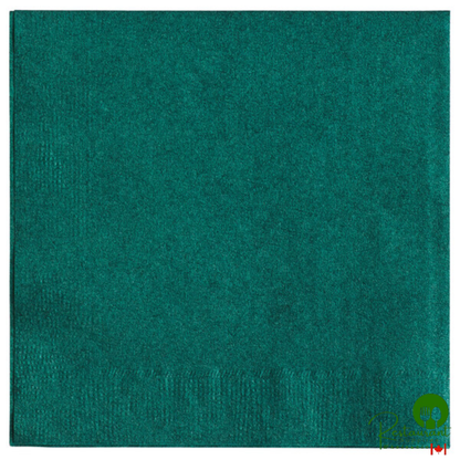 9 1/2" x 9 1/2" Chocolate 2-Ply Beverage / Cocktail Napkin By Prime - 1,000/Case
