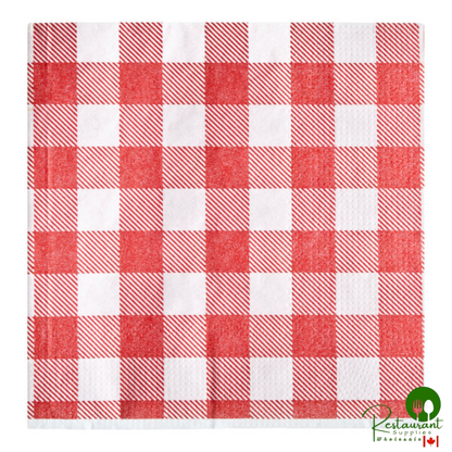 9 1/2" x 9 1/2" Chocolate 2-Ply Beverage / Cocktail Napkin By Prime - 1,000/Case