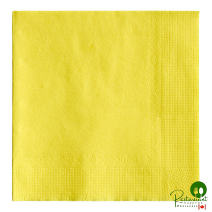 9 1/2" x 9 1/2" Chocolate 2-Ply Beverage / Cocktail Napkin By Prime - 1,000/Case