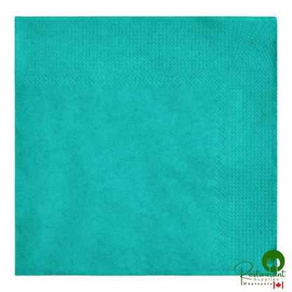 9 1/2" x 9 1/2" Chocolate 2-Ply Beverage / Cocktail Napkin By Prime - 1,000/Case