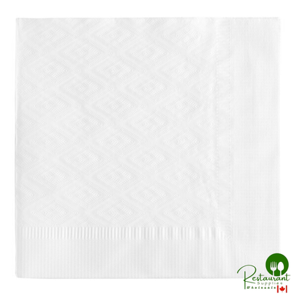 WrapNap White 1/4 Fold 2-Ply Dinner Napkin 16" x 16" By Prime - 3,000/Case