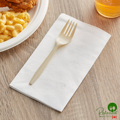 15" x 17" White Customizable 3-Ply Dinner Napkin By Prime - 2,000/Case