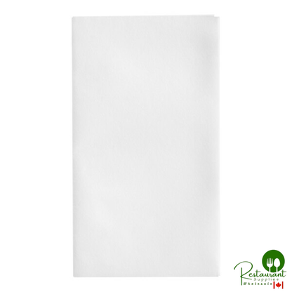 Premium White Customizable Linen-Feel 1/8 Fold Dinner Napkin By Prime - 800/Case