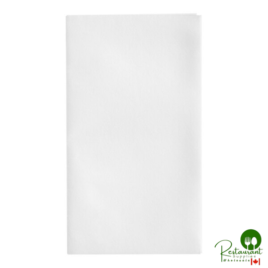 Premium White Customizable Linen-Feel 1/8 Fold Dinner Napkin By Prime - 800/Case