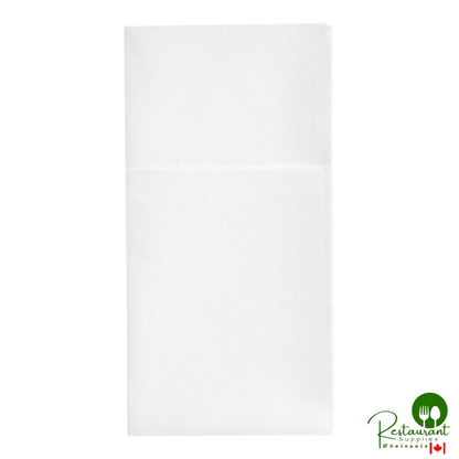 White Customizable Linen-Feel Pocket Fold Dinner Napkin By Prime - 300/Case