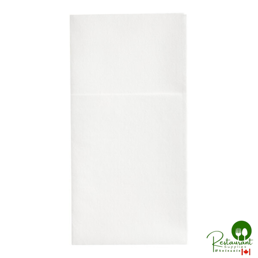 White Customizable Linen-Feel Pocket Fold Dinner Napkin By Prime - 300/Case