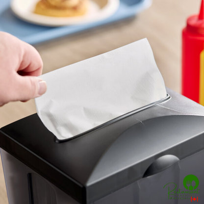11 1/2" x 12 1/2" 1-Ply Full-Fold White Dispenser Napkin By Prime - 6,000/Case