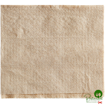 10" x 12" Natural Kraft 1/4 Fold Luncheon Napkin By Prime - 6,000/Case