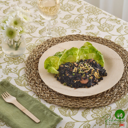 Bambu® 060800 Veneerware® 11" Disposable Bamboo Plate - 100/Box | Canada