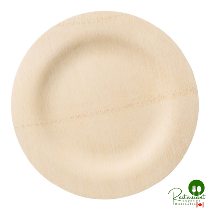Bambu® 060800 Veneerware® 11" Disposable Bamboo Plate - 100/Box | Canada