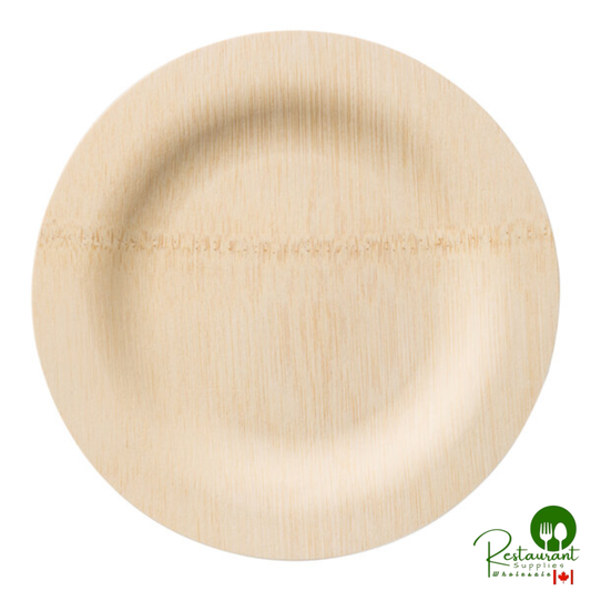 Bambu® 060900 Veneerware® 7" Disposable Bamboo Plate - 100/Box