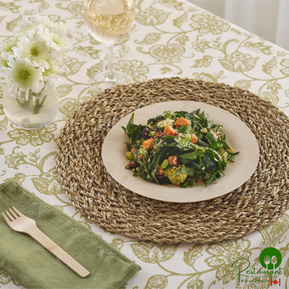 Bambu® 060700 Veneerware® 9" Disposable Bamboo Plate - 100/Box | Canada