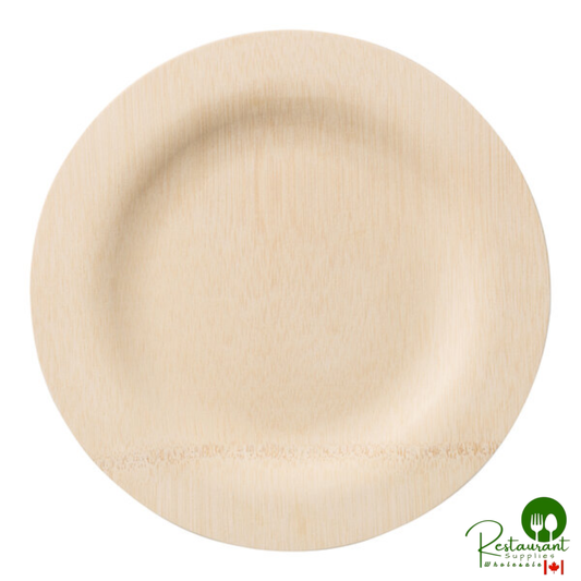 Bambu® 060700 Veneerware® 9" Disposable Bamboo Plate - 100/Box