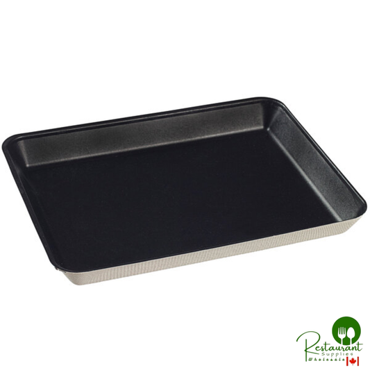 Solia VF40183 Kanpoee 7 15/16" x 5 15/16" Sugarcane Plate with Black PLA Lamination - 200/Case