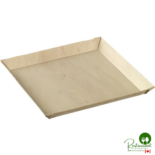 Solia Quartz 6 5/16" x 6 5/16" Laminated Square Wooden Plate - 200/Case