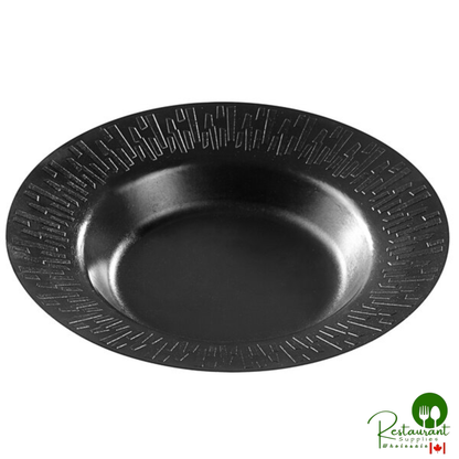 Solia VF40511 Accueil 11 13/16" Round Sugarcane Deep Plate with Black PLA Coating - 200/Case