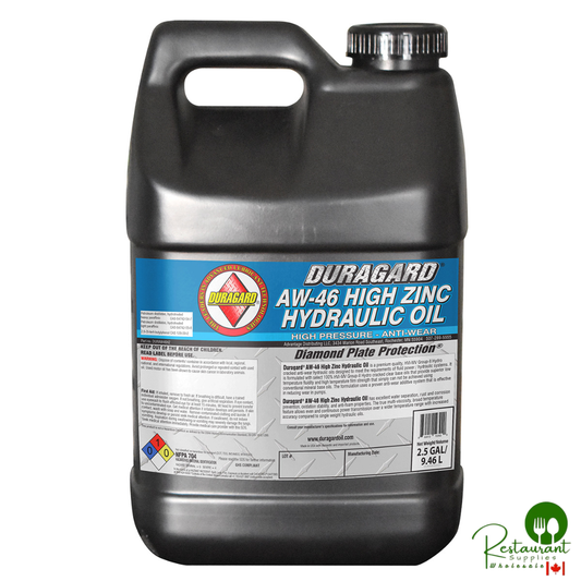 DURAGARD® DIAMOND PLATE® [AW-46, PREMIUM HIGH ZINC, ANTI WEAR, NON FOAMING, HVI MULTI-WEIGHT HYDRAULIC OIL] JUG, 2.5 GALLON [SOLD AS SINGLES]