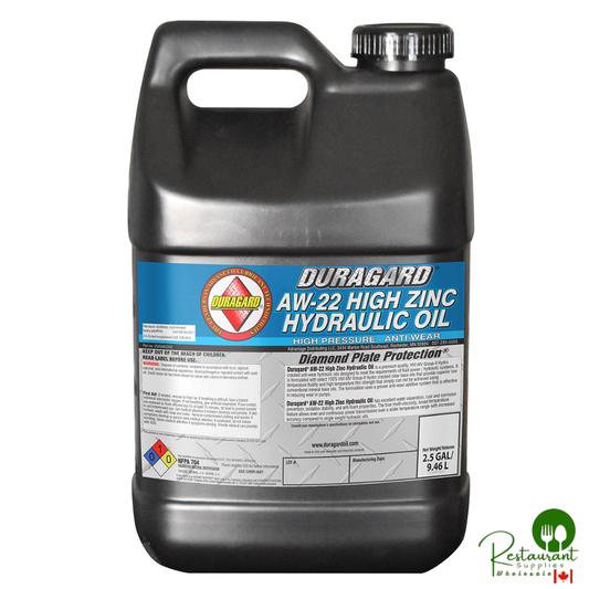 DURAGARD® DIAMOND PLATE® AW-32 PREMIUM HIGH ZINC, ANTI WEAR, NON FOAMING HVI MULTI-WEIGHT HYDRAULIC OIL – 2.5 GALLON JUG – SINGLE