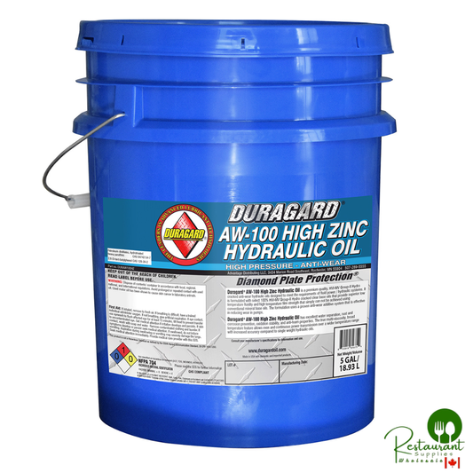 DURAGARD® DIAMOND PLATE® AW-100 PREMIUM HIGH ZINC ANTI WEAR HYDRAULIC OIL – 5 GALLON PAIL