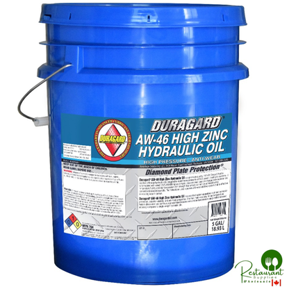 DURAGARD® DIAMOND PLATE® AW-46, PREMIUM HIGH ZINC, ANTI WEAR, NON FOAMING, HVI MULTI-WEIGHT HYDRAULIC OIL – 5 GALLON PAIL
