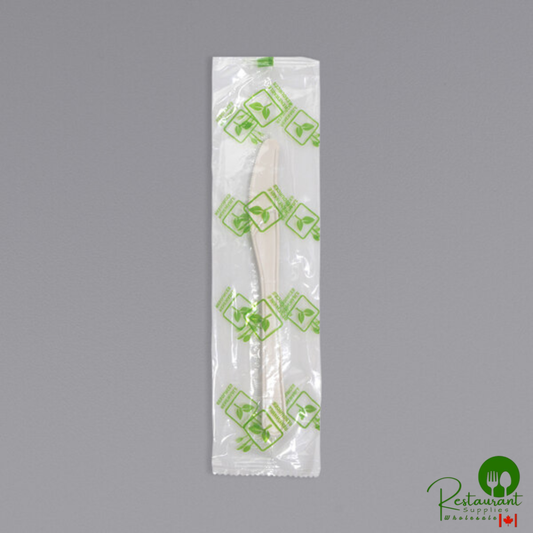 Fineline Conserveware Individually Wrapped White PSM Knife - 750/Case