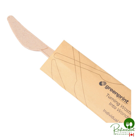 Greenprint Wrapped Heavy Weight Natural Agave Knife - 500/Case