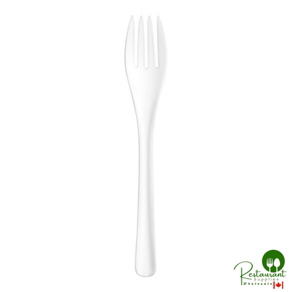 Jungle Bloom 6 11/16" Dark Green No PFAS Added Compostable CPLA Plastic Fork - 1,000/Case