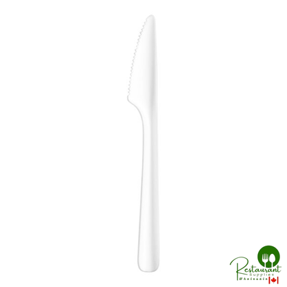 Jungle Bloom 6 11/16" Dark Green No PFAS Added Compostable CPLA Plastic Knife - 1,000/Case