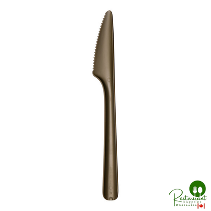 Jungle Bloom 6 11/16" Dark Green No PFAS Added Compostable CPLA Plastic Knife - 1,000/Case