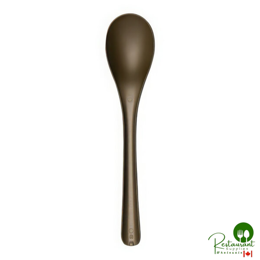 Jungle Bloom 6 11/16" Dark Green No PFAS Added Compostable CPLA Plastic Spoon - 1,000/Case