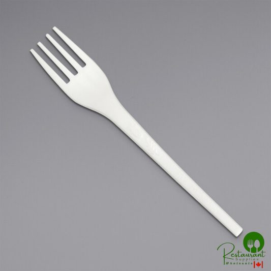 Solia 6 1/2" White CPLA Fork - 1,000/Case