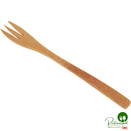 Solia 7 1/2" Varnished Natural Bamboo Fork - 240/Case