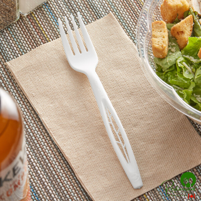 Stalk Market Heavy Weight White CPLA Fork 6 1/2" - 1,000/Case
