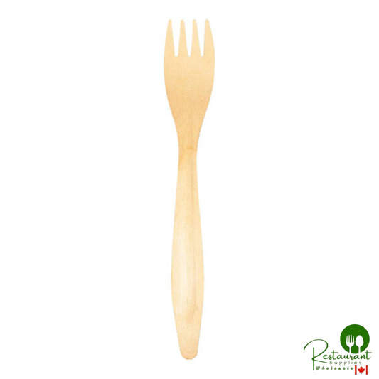VerTerra 7 1/4" Compostable Heavy-Duty Wooden Fork - 1,000/Case