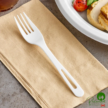World Centric 6 7/16" Compostable TPLA Fork - 1,000/Case