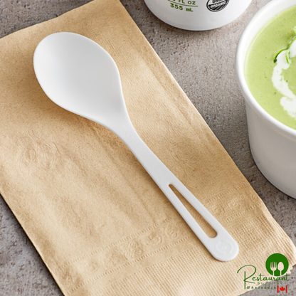 World Centric 6" Compostable TPLA Soup Spoon - 1,000/Case