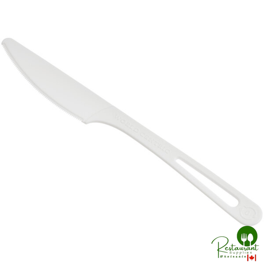 World Centric 6 11/16" Compostable TPLA Knife - 1,000/Case