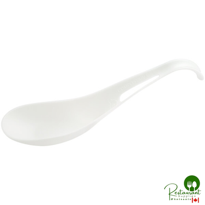 World Centric 6" Compostable TPLA Asian Soup Spoon - 500/Case