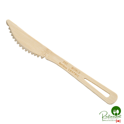 World Centric 6 11/16" Compostable Bamboo Knife - 2,000/Case
