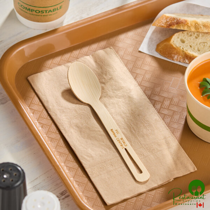 World Centric 6 11/16" Compostable Bamboo Spoon - 2,000/Case