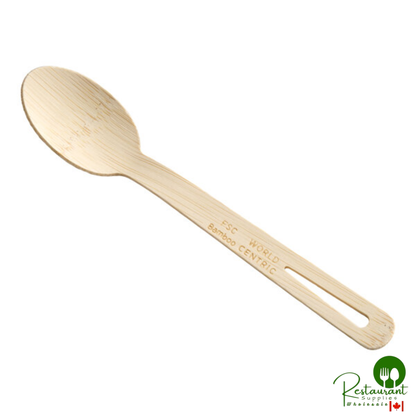 World Centric 6 11/16" Compostable Bamboo Spoon - 2,000/Case