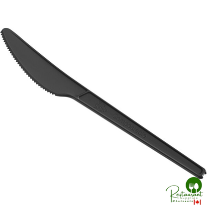 Heavy Weight Compostable 6 1/2" White CPLA Plastic Knife By Prime - 1,000/Case